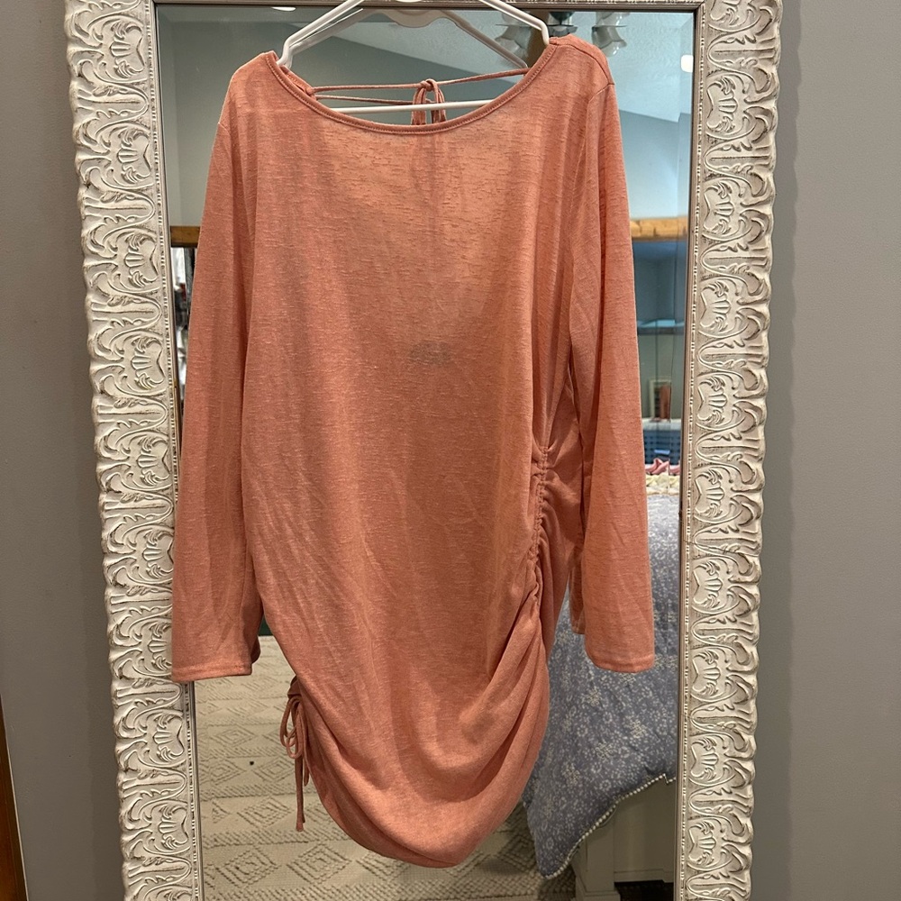 Vici Coral Long Sleeve Coverup